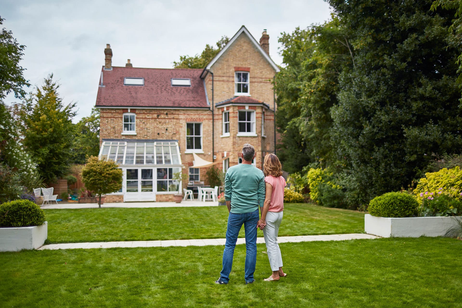 Couple viewing their dream home
